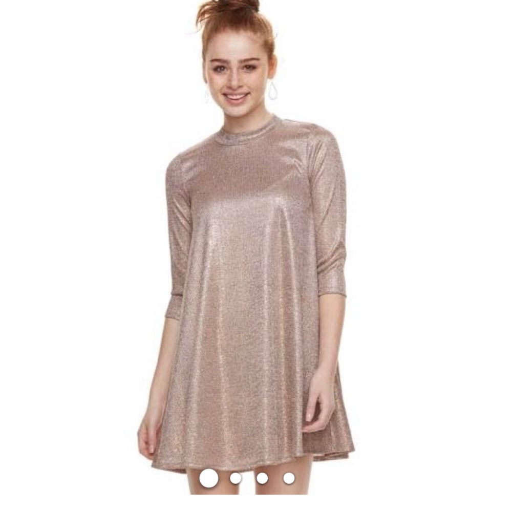 Gold and pink dress